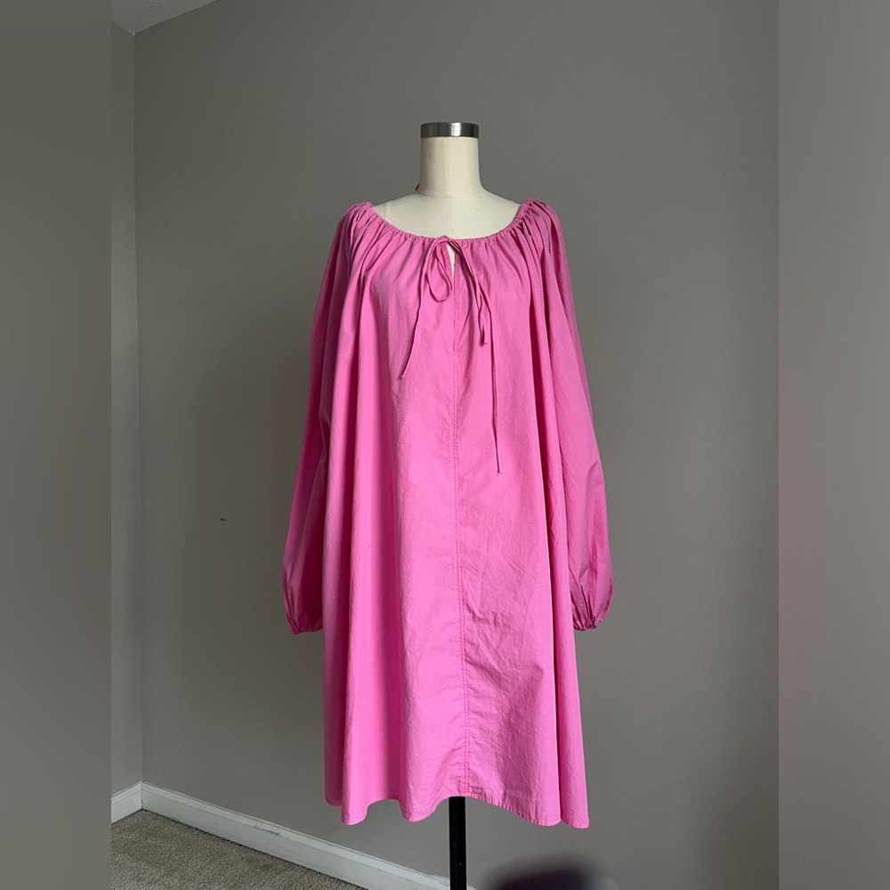 H&M hot pink knee length dress